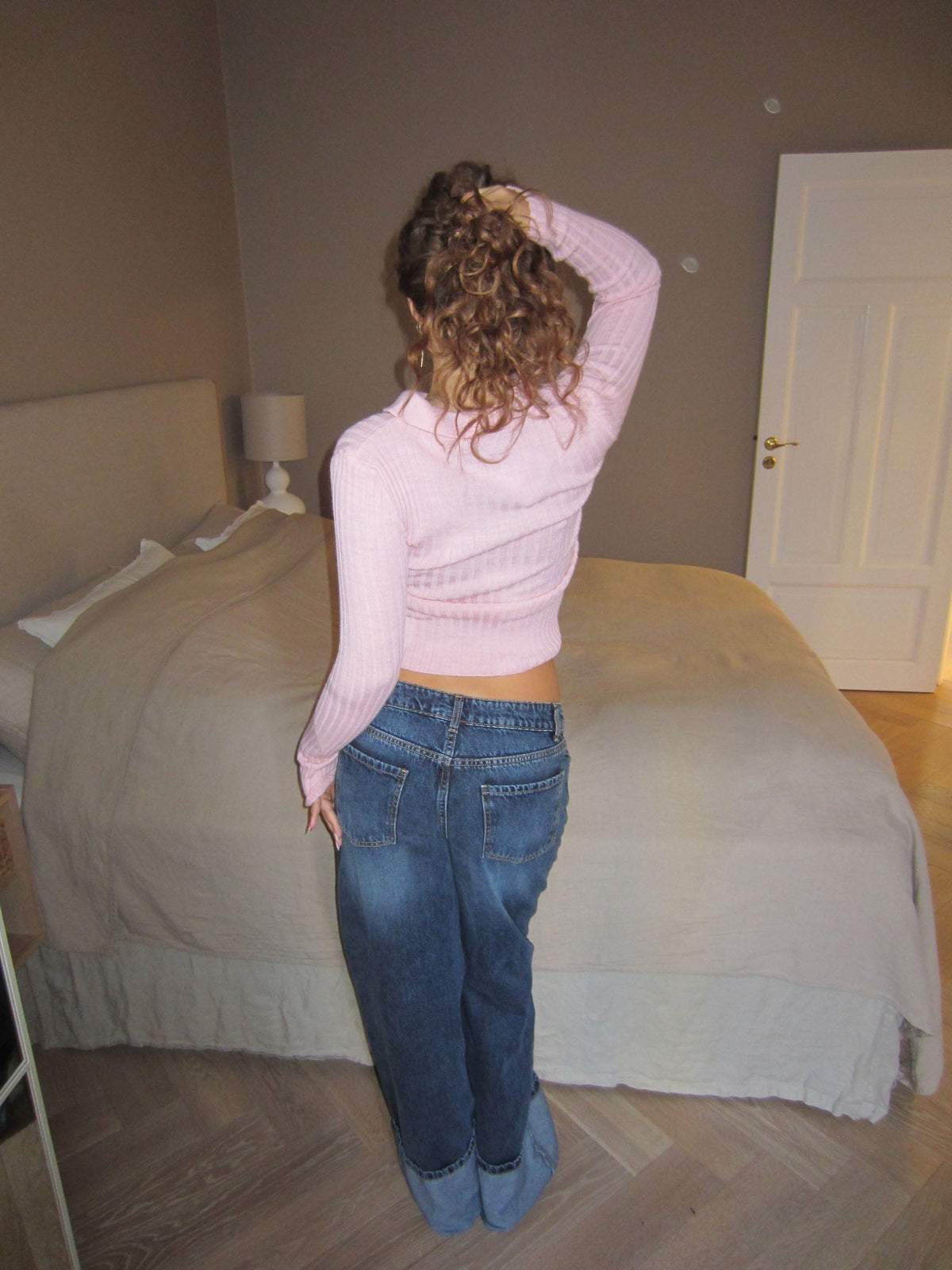 Sandra knitted polo - Pink
